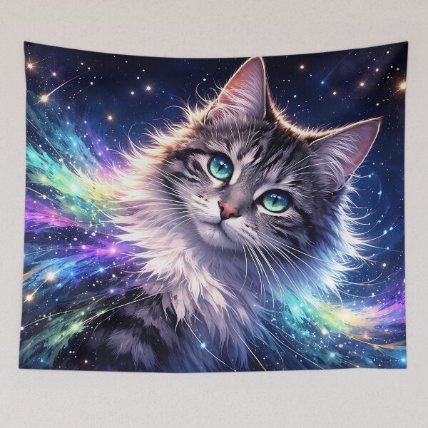 Item preview, Majestic Cosmic Cat designed and sold by cuprum.