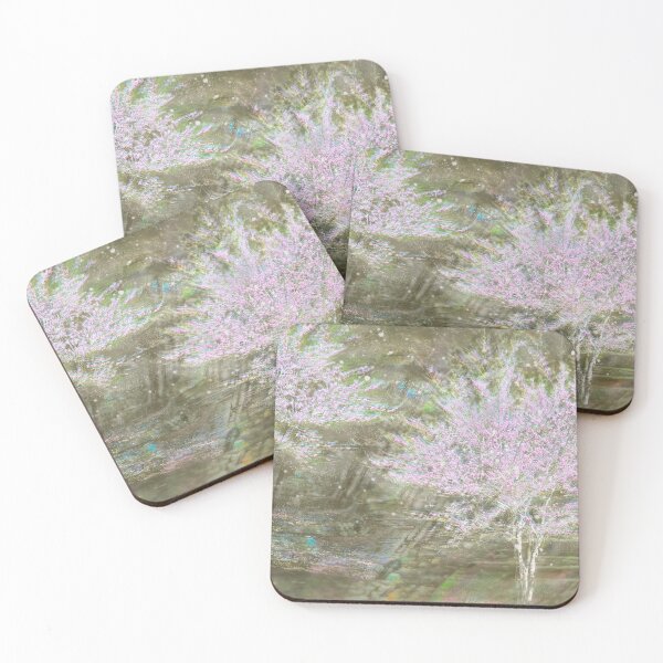 Item preview, Iridescent Eastern Redbud Tree Artwork, Mystical Plant Art Print designed and sold by susan-meredith.