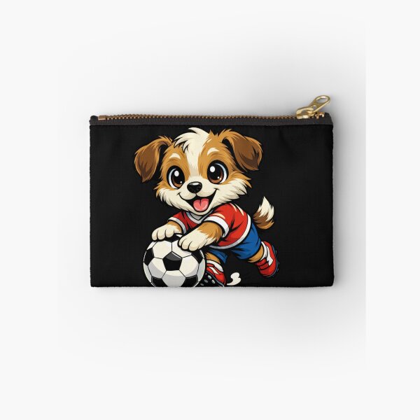 Item preview, Cute Puppy Soccer Player Cartoon Dog designed and sold by Tsugraf Designs.