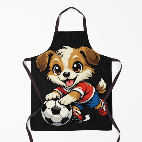 Item preview, Cute Puppy Soccer Player Cartoon Dog designed and sold by Tsugraf Designs.