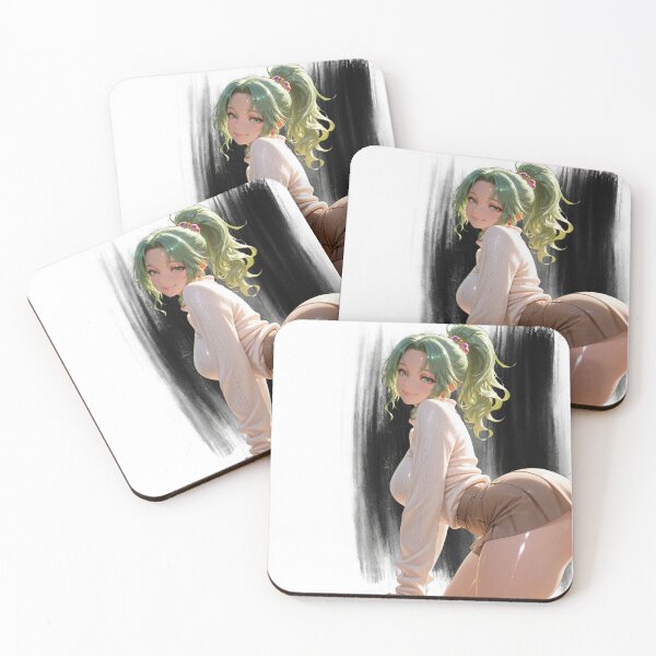 Item preview, Anime Waifu Girl With Big Boobs In A Short Skirt designed and sold by Kyoot Prints.