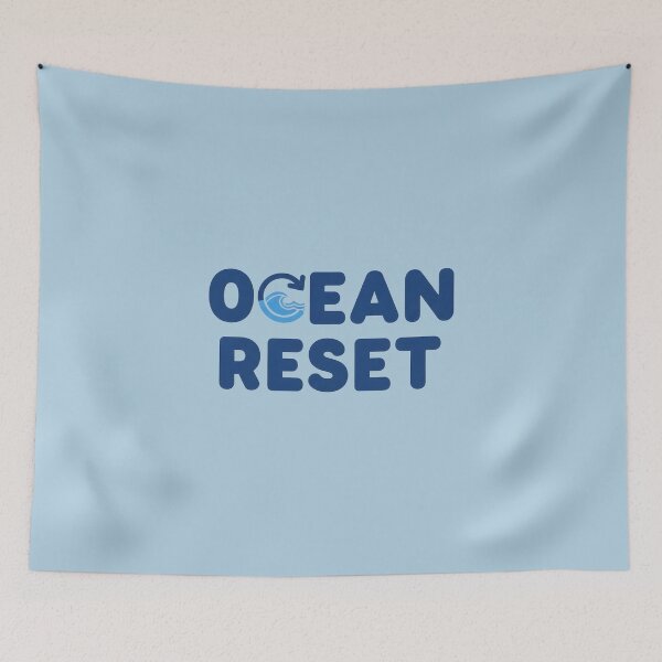 Item preview, Ocean Reset – Calm Coastal Typography Design designed and sold by Sea Gem.