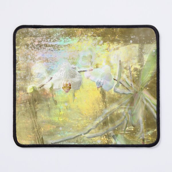 Item preview, Iridescent White Orchid Flower Artwork, Mystical Plant Art Print designed and sold by susan-meredith.