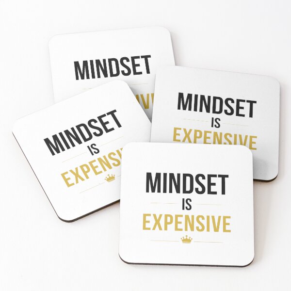 Item preview, Mindset Is Expensive Luxury Quote Minimal Gold Typography Streetwear Design designed and sold by Uvclick.