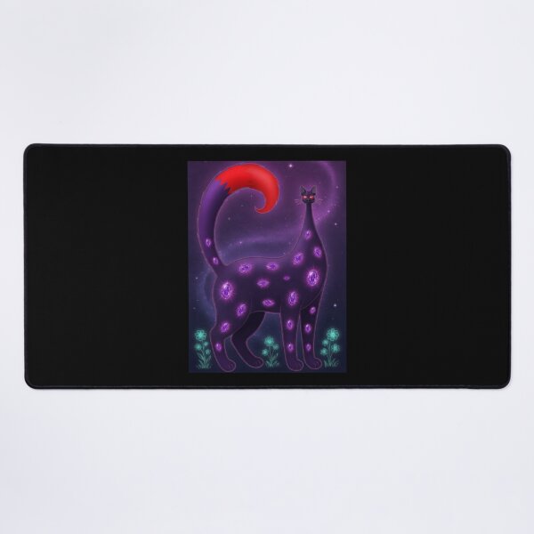 Item preview, Mystical Jeweled Cosmic Cat designed and sold by ZunZunArt.
