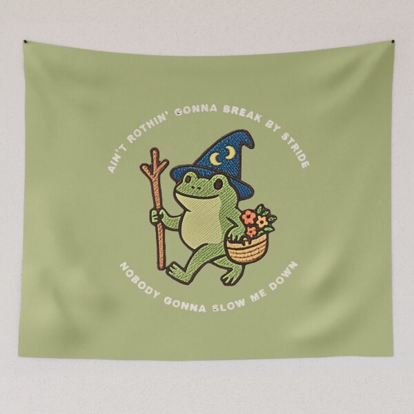 Item preview, Striding Wizard Frog designed and sold by rossgrahamwood.