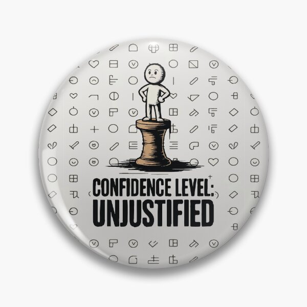 Item preview, Confidence Level Unjustified Shirt – Funny Bold Humor Tee designed and sold by DigoCostaK7css.