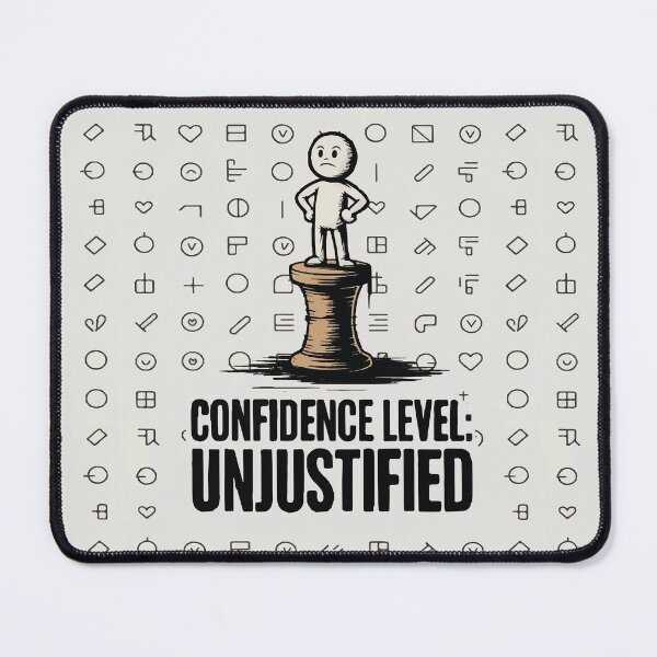 Item preview, Confidence Level Unjustified Shirt – Funny Bold Humor Tee designed and sold by DigoCostaK7css.