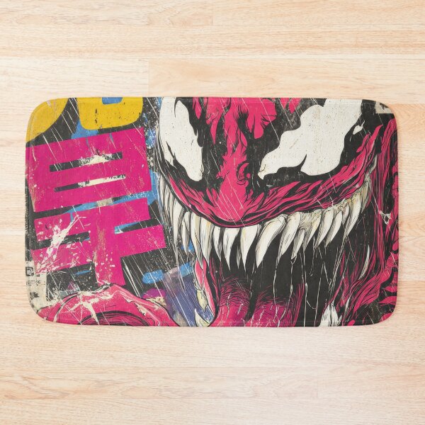 Item preview, Red Alien Psycho Monster Magazine Sumi-e  designed and sold by AnimeArsenalPrints.