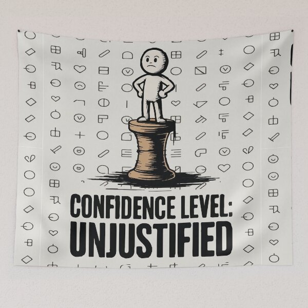 Item preview, Confidence Level Unjustified Shirt – Funny Bold Humor Tee designed and sold by DigoCostaK7css.