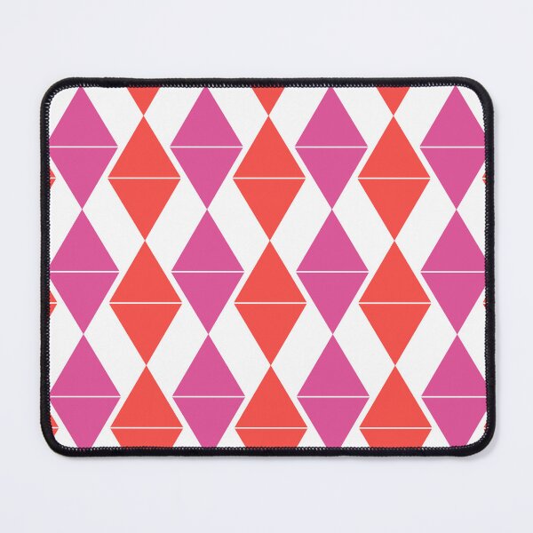 Item preview, Raspberry pink, tart orange & white diamonds designed and sold by Mint + Midnight.