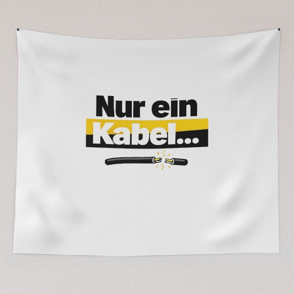 Item preview, Just One Cable… – Funny Electrician T-Shirt designed and sold by WattSarkasmus.