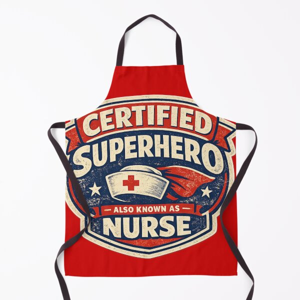 Item preview, Certified Superhero Also Known As Nurse – Funny Vintage Badge Design | Nurses Week Gift 2026 designed and sold by irfanshikh.