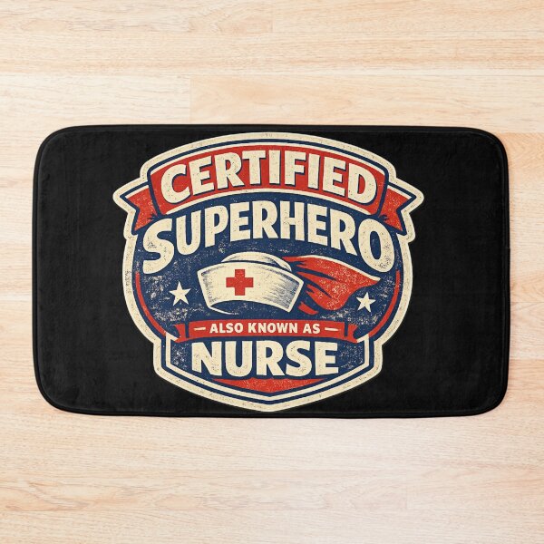 Item preview, Certified Superhero Also Known As Nurse – Funny Vintage Badge Design | Nurses Week Gift 2026 designed and sold by irfanshikh.