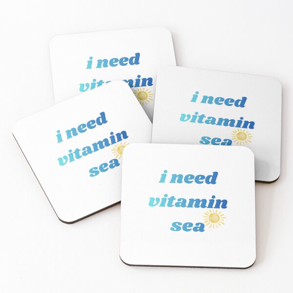 Item preview, I Need Vitamin Sea Summer Quote designed and sold by VibeoCanvasShop.