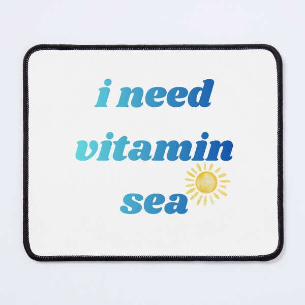 Item preview, I Need Vitamin Sea Summer Quote designed and sold by VibeoCanvasShop.