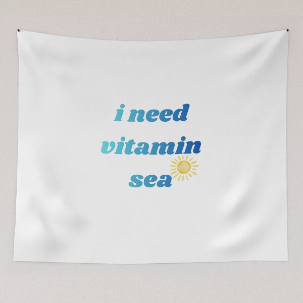 Item preview, I Need Vitamin Sea Summer Quote designed and sold by VibeoCanvasShop.