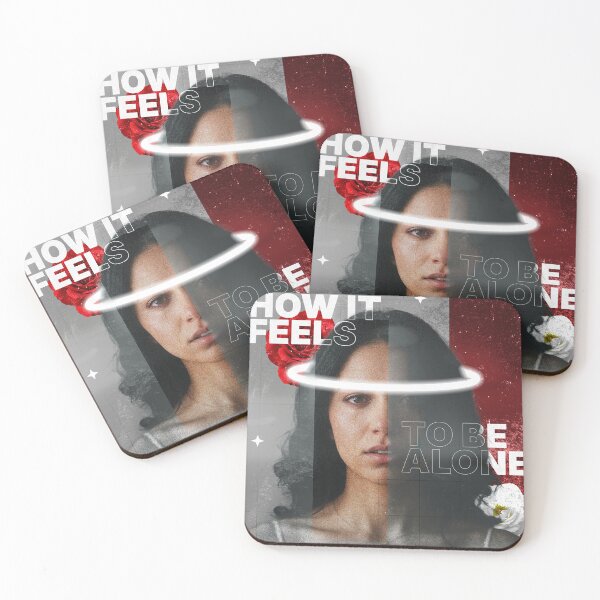 Item preview, Melancholic Portrait Poster - How It Feels To Be Alone designed and sold by TheDailyShape.