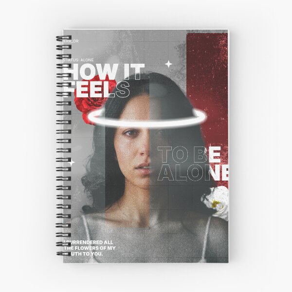 Item preview, Melancholic Portrait Poster - How It Feels To Be Alone designed and sold by TheDailyShape.