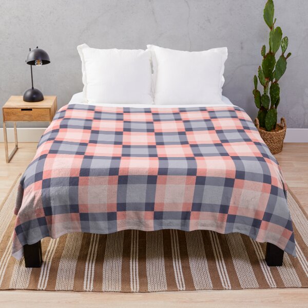 Item preview, Lavender gray & misty rose plaid pattern designed and sold by Mint + Midnight.