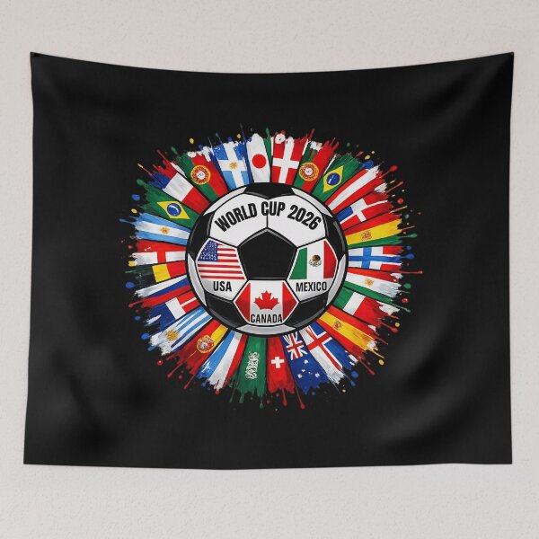 Item preview, World Cup 2026 Shirt Soccer Tournament Fan Design International Flags Football Graphic Tee Sports Lover Gift designed and sold by tarzbol.
