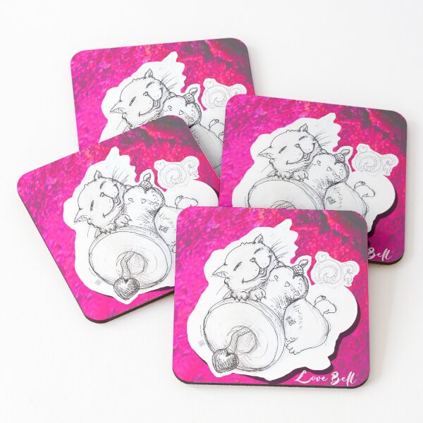 Item preview, Cat With Heart Bell Clapper (Original Drawing by ACCI) designed and sold by VanyssaGraphics.