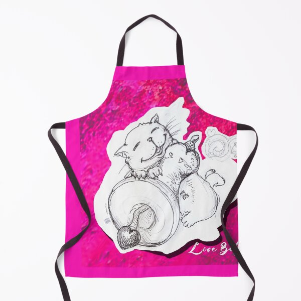 Item preview, Cat With Heart Bell Clapper (Original Drawing by ACCI) designed and sold by VanyssaGraphics.