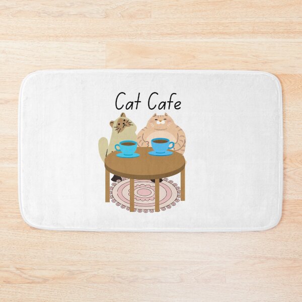 Item preview, Cat Cafe, Cats At A Cafe designed and sold by HoppingCreation.