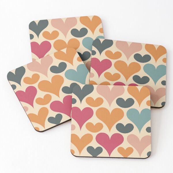 Item preview, Retro Love Vintage Hearts  designed and sold by Becky-Poppins.