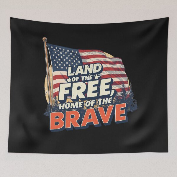 Item preview, Land of Free Home Brave designed and sold by Zakrytos ★★★★★.
