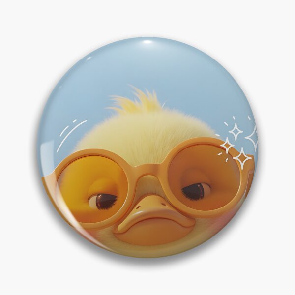 Item preview, Fluffy Duckling in Orange Sunglasses designed and sold by Crackio.