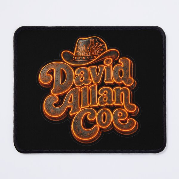 Item preview, Outlaw Country David Allan Coe Cyber Text Sticker designed and sold by ArpitDev.