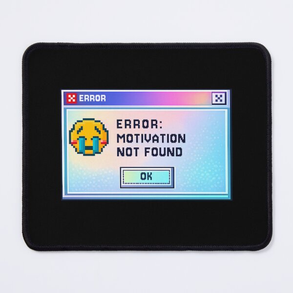 Item preview, Error Motivation Not Found Retro Computer Window Meme designed and sold by LumePrint.
