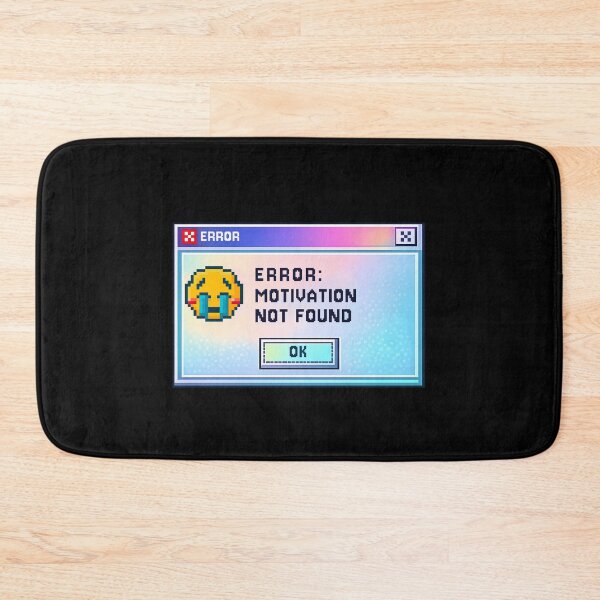 Item preview, Error Motivation Not Found Retro Computer Window Meme designed and sold by LumePrint.