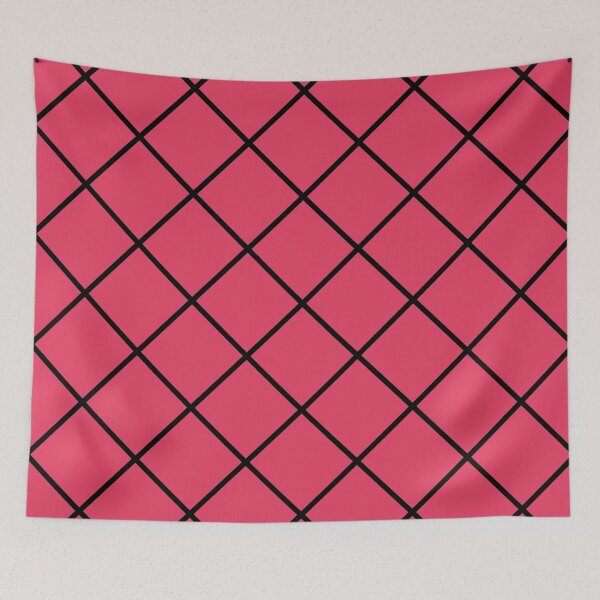 Item preview, Paradise pink & black lattice designed and sold by Mint + Midnight.