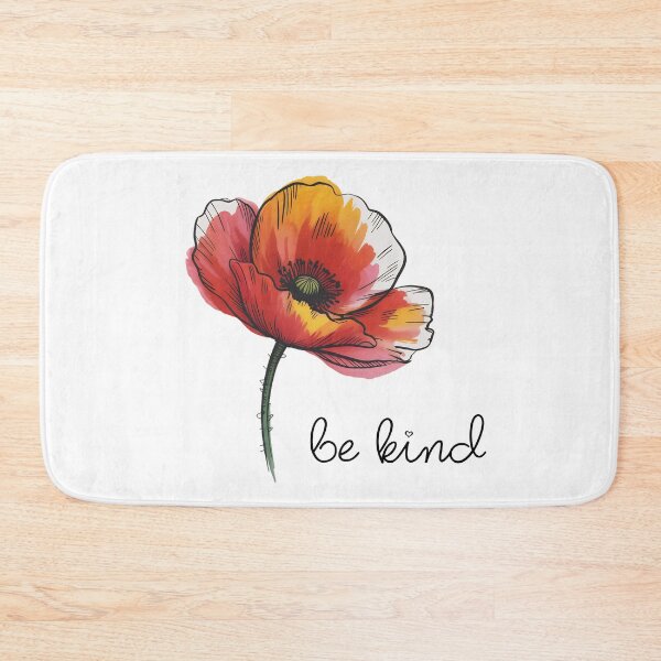 Item preview, Be Kind - Red Poppy Flower Aesthetic Nature Art Design designed and sold by ArcticFoxStudio.