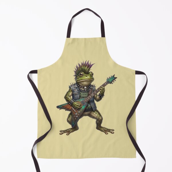 Item preview, Punk Rock Frog – Funny Guitar Art designed and sold by Dogandesighn.