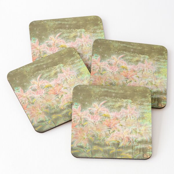 Item preview, Iridescent Roselilies Flower Artwork, Mystical Plant Art Print designed and sold by susan-meredith.