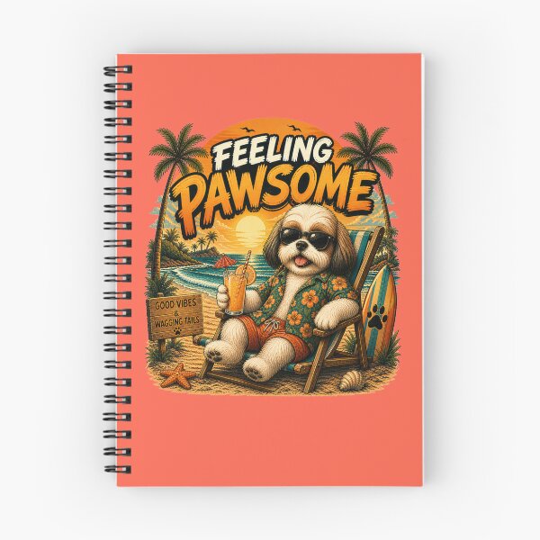 Item preview, Funny Shih Tzu Beach Design – Feeling Pawsome Summer Vibes Vacation Dog designed and sold by PixelsPaws.