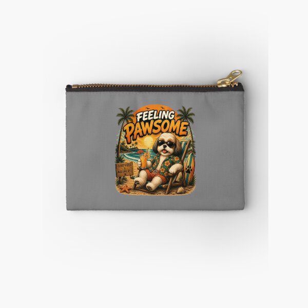 Item preview, Funny Shih Tzu Beach Design – Feeling Pawsome Summer Vibes Vacation Dog designed and sold by PixelsPaws.