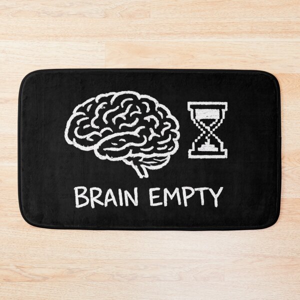 Item preview, Brain Empty Funny Chalk Drawing Meme designed and sold by LumePrint.