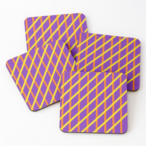 Item preview, Coloured stripes (yellow purple orange) designed and sold by CreeperDesigns.