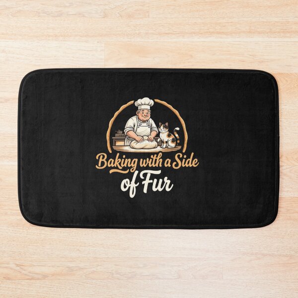 Item preview, Baking with a Side of Fur Cat Lover Graphic Tee designed and sold by artlife4.