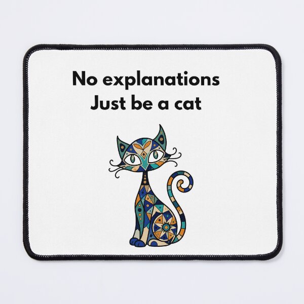 Item preview, Cat Quote Mandala Art designed and sold by PeplumiArt.