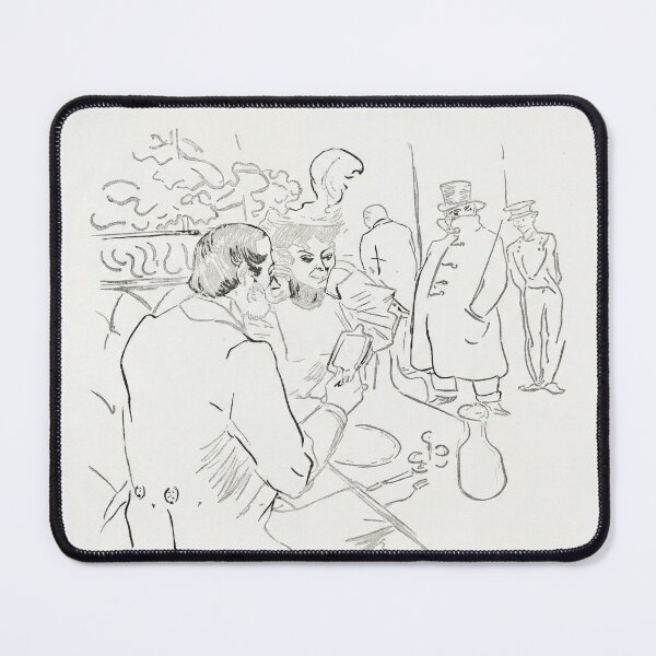 Item preview, Snobism by Henri de Toulouse-Lautrec | Paris Café Line Art Fine Art Print designed and sold by artofuniverse.