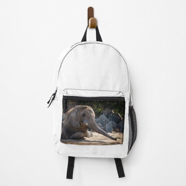Item preview, African Elephant Resting on Sand - Majestic Wildlife Nature Photo designed and sold by AbulailArt.