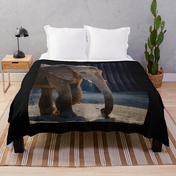 Item preview, Majestic African Elephant Side Profile - Dramatic Wildlife Texture Art designed and sold by AbulailArt.