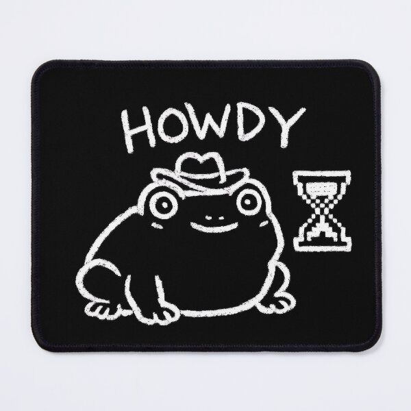Item preview, Howdy Frog Funny Cowboy Meme Chalk Doodle designed and sold by LumePrint.