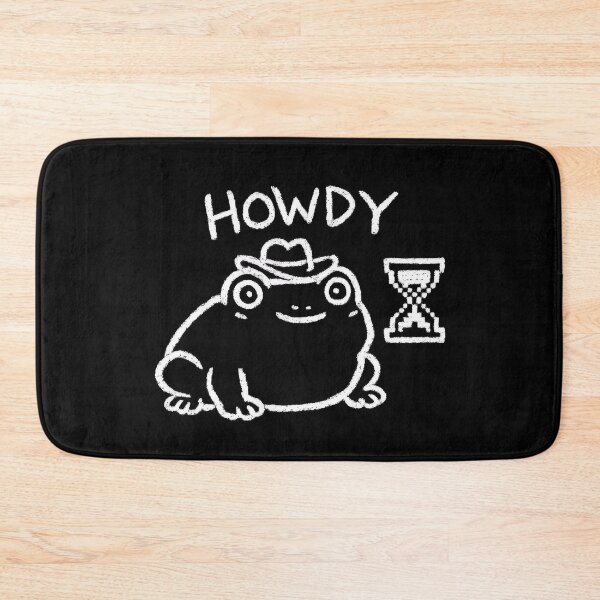 Item preview, Howdy Frog Funny Cowboy Meme Chalk Doodle designed and sold by LumePrint.