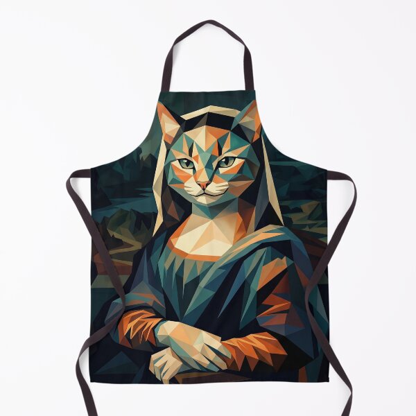 Item preview, Mona Lisa Cat – Geometric Renaissance Digital Art designed and sold by TheCoolCatsMx.